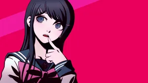 Sayaka Maizono's Bright Smile Shines Through Even In The Midst Of Despair. Wallpaper