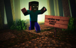 Scared Minecraft Steve Wallpaper