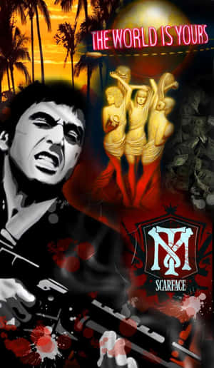 Scarface Tony Montana World Is Yours Artwork Wallpaper