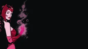 Scarlet Witch From The Marvel Cinematic Universe. Wallpaper