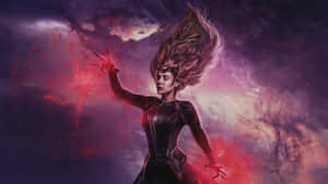 Scarlet Witch Magic Display Wallpaper