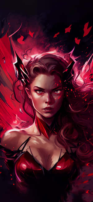 Scarlet Witch Mystic Energy Artwork Wallpaper