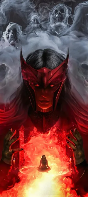 Scarlet Witch Power Manifestation Wallpaper