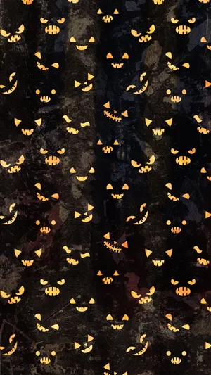 Scary Face Pumpkin Faces Wallpaper