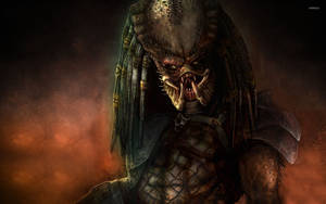 Scary Predator Face Wallpaper