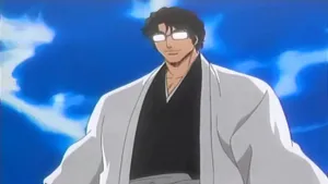 Scary Shiny Glasses Aizen Wallpaper