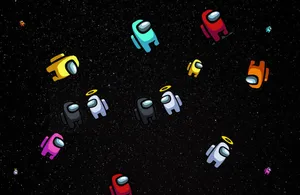 Scattered Among Us In Space Wallpaper