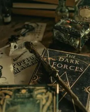 Scattered Hp Artefacts Aesthetic Wallpaper