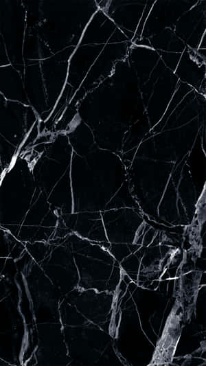 Scattered Veining Pattern For Black And White Marble Wallpaper