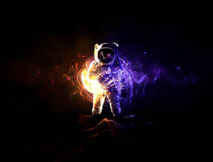 Sci-fi Shining Astronaut Wallpaper