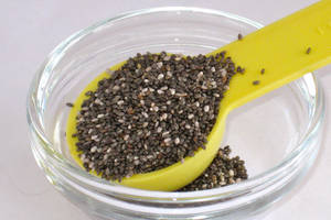 Scoop Of Chia Seeds Added Wallpaper