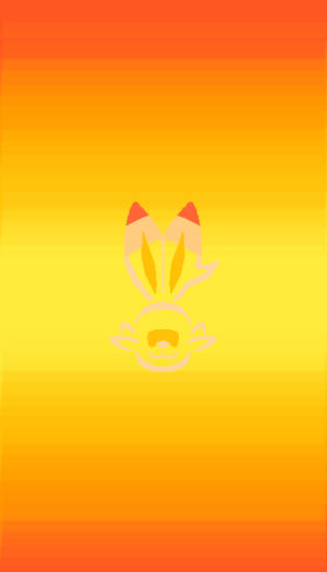Scorbunny Outline Wallpaper