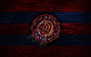 Scorched Washington Nationals Logo Wallpaper