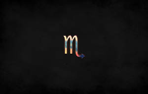 Scorpio Colorful Symbol Simple Wallpaper