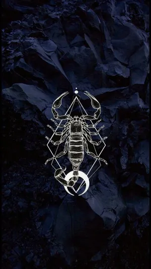 Scorpio Iphone Geometric Shapes Moon Wallpaper