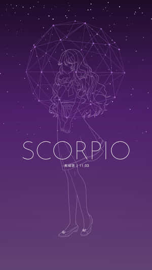 Scorpio Iphone Purple Girl Astrology Wallpaper