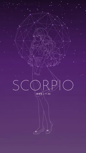 Scorpio Iphone Purple Girl Astrology Wallpaper