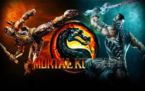 Scorpion And Sub-zero Wage War In Mortal Kombat Wallpaper