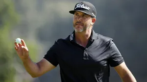 Scott Piercy Showing Golf Ball Wallpaper