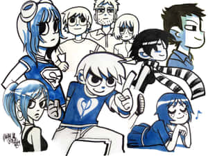 Scott Pilgrim And Friends Wallpaper