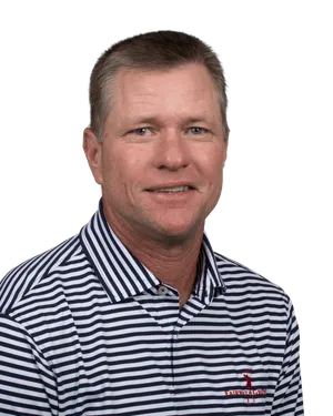 Scott Verplank Taking A Powerful Swing During A Golf Tournament Wallpaper