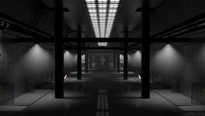 Scp Facility Monochrome Wallpaper