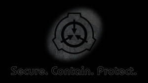 Scp Logo In Vignette Background Wallpaper