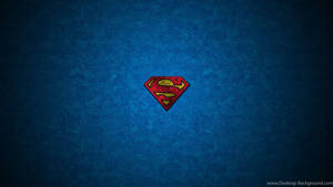Scratched Superman Symbol Iphone Blue Wallpaper