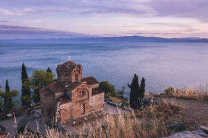 Sea Behind St. John North Macedonia Wallpaper