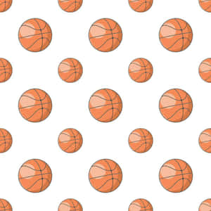 Seamless Basketball Pattern Wallpaper