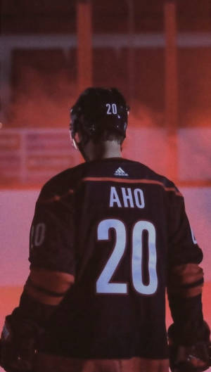 Sebastian Aho Finnish Ice Hockey Player Wallpaper