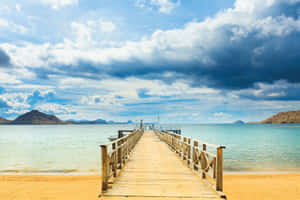 Sebayur's Dock On Komodo Island Wallpaper