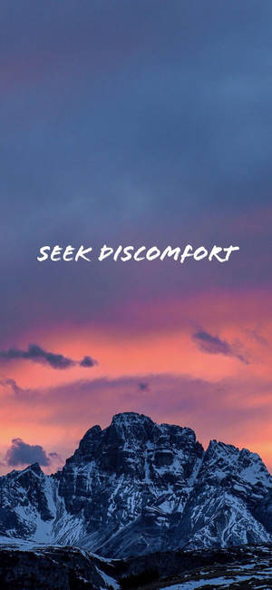 Seek Discomfort Simple Iphone Wallpaper