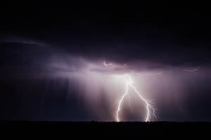 Selective Focus Photography Of Thunder Wallpaper
