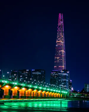 Seoul Lotte World Tower Wallpaper