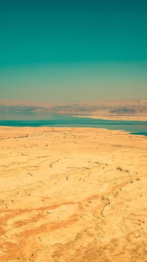 Serene Beauty Of The Dead Sea Wallpaper
