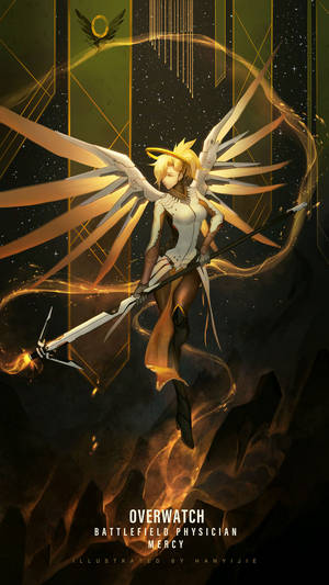 Serene Mercy Angel In The Heavens Wallpaper