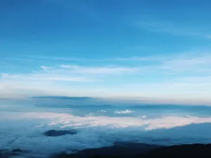 Serene_ Mountain_ Cloudscape Wallpaper