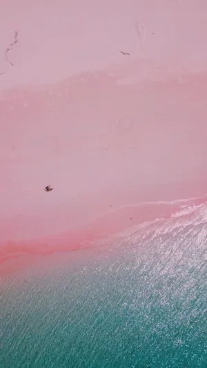 Serenity At Pink Beach, Bringing Tropical Bliss To Your Life Wallpaper