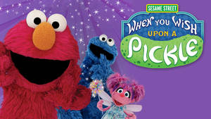 Sesame Street Elmo Starry Poster Wallpaper