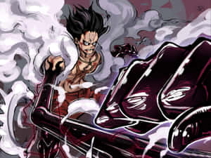 Setting Sail With Luffy In Gear 5 Wallpaper