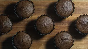 Seven Black Muffins Wallpaper