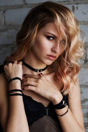 Sexy Female Choker Wallpaper