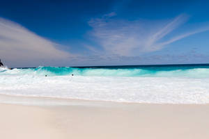 Seychelles Beach Waves Wallpaper