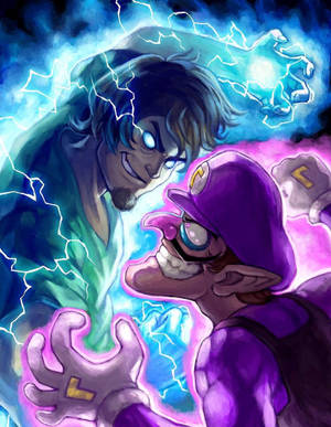 Shaggy Versus Waluigi Ultra Instinct Wallpaper