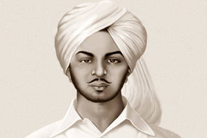 Shaheed Bhagat Singh Dull Poster Wallpaper