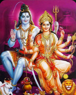 Shakti Hindu Deities Wallpaper