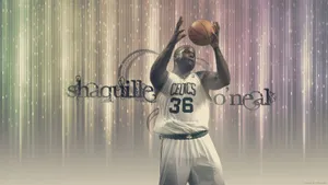 Shaquille O'neal Glittered Art Wallpaper