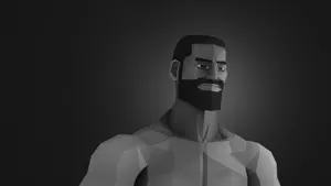 Sharp-edged Giga Chad Portrait Shot Wallpaper