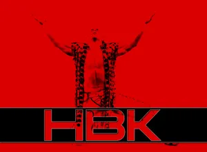 Shawn Michaels Hbk Red Screen Wallpaper